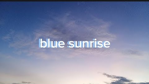 the sunrise is beautiful, isn