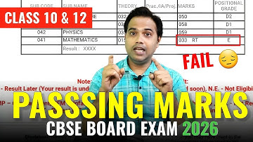 Passing Marks For Board Exam 2026 | Class 10 & 12 | Passing Criteria 🔥| CBSE 