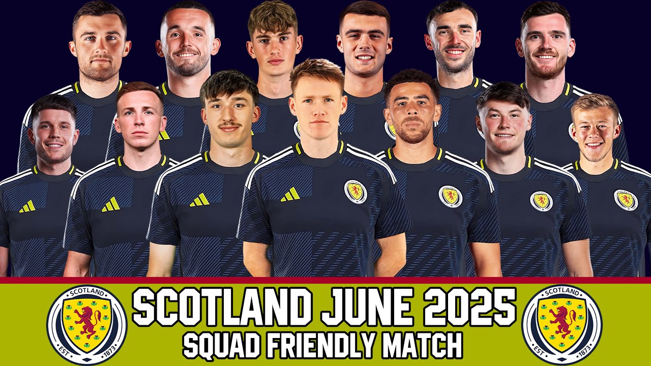 SCOTLAND Official Squad June 2025 | Scotland Squad June 2025 | Friendly Match