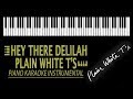 Hey there Delilah KARAOKE - Plain White T's (Piano Version)