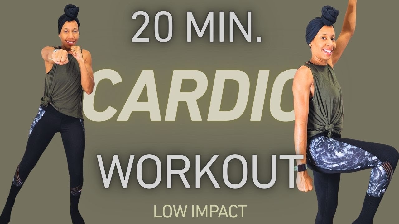 20 Min. Cardio Workout | No Jumping | Low Impact | Burn Fat - YouTube