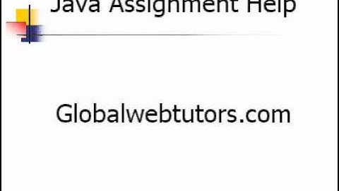 Globalwebtutors, Java Assignment Help.wmv