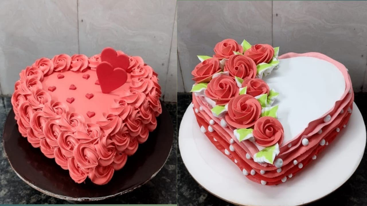 Strawberry Heart Shape Cake For Anniversary Strawberry Heart Shape Cake For Anniversary