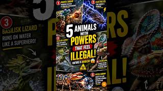 5 Animals With Powers That Feel Illegal 😳#animalfacts #wildlife #nature  #crazyfacts #superpowers