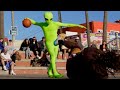 Alien exposes humans in basketball invades earth