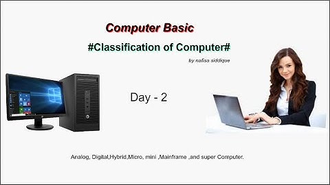 Classification of Computer |कंप्यूटर का  वर्गीकरण |Basic Computer|Day-2|full Guide in Hindi