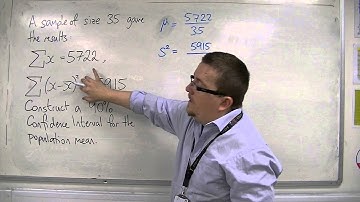 AQA Statistics 1 6.04 Estimation and finding a 90% Confidence Interval
