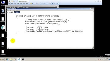 Graphical User Interface with JFrame | Java GUI 1