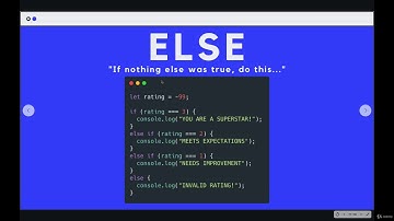 Controlling Program Logic and Flow: Else  --The Modern JavaScript Bootcamp