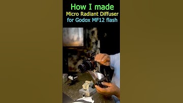 How I made Micro Radiant Diffuser for Godox MF12 flash #shorts