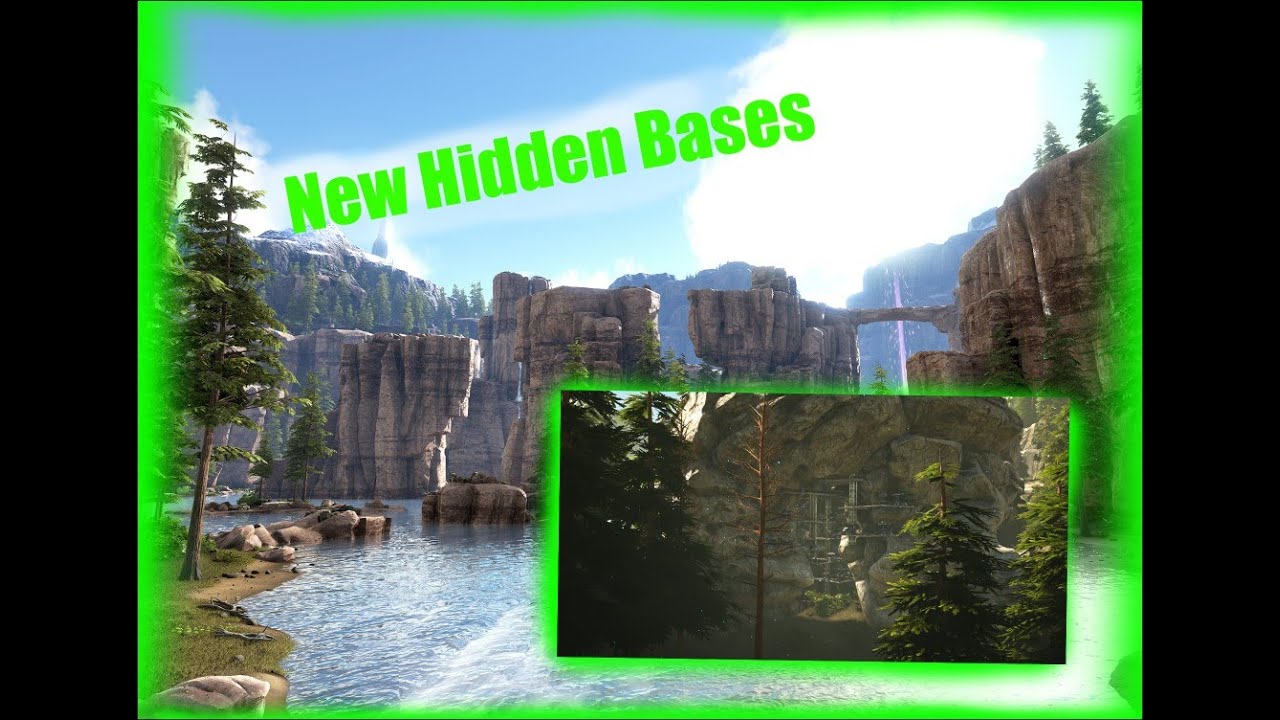 Best Hidden Base Locations Ragnarok Spots+Builds Ark Survival Evolved YouTube