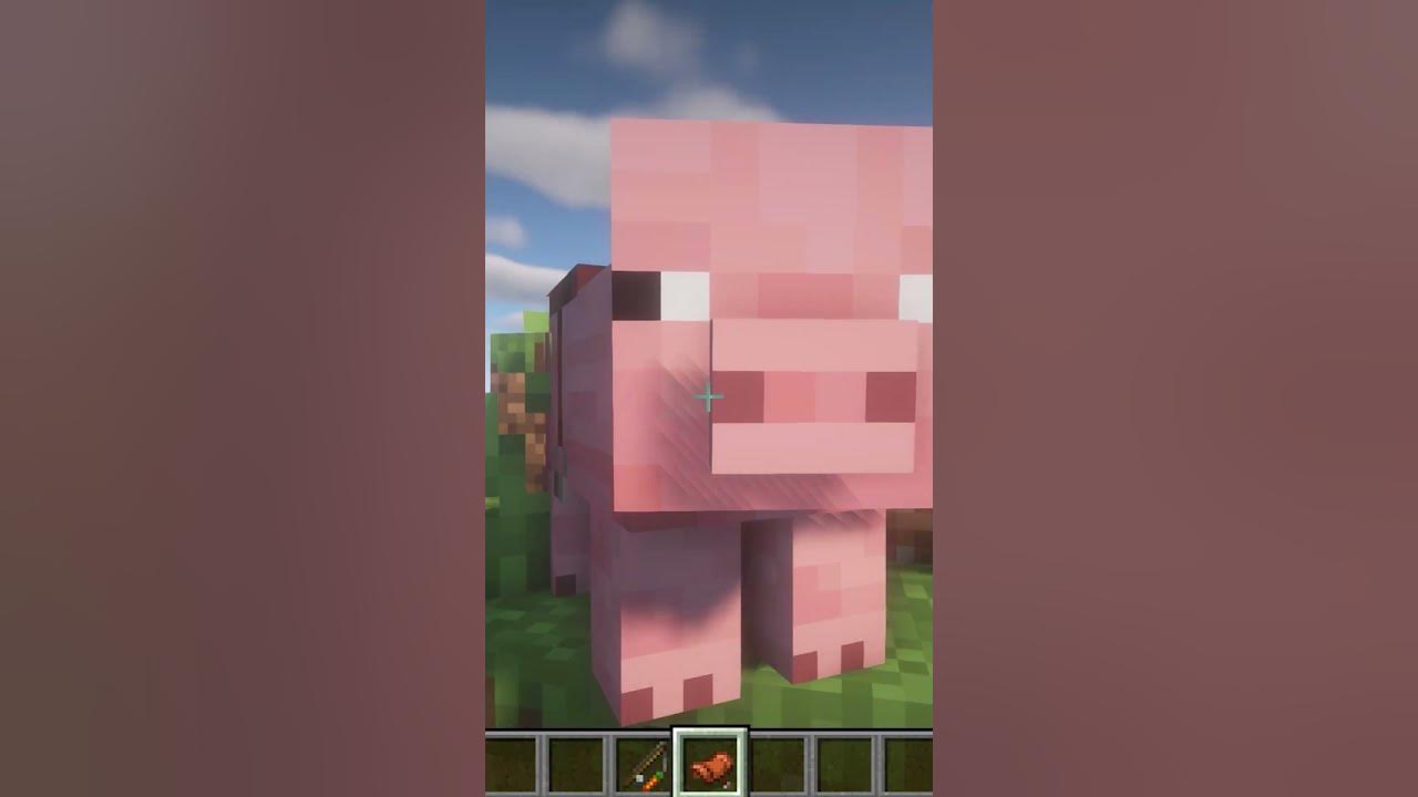 How to tame a pig in Minecraft FAST YouTube