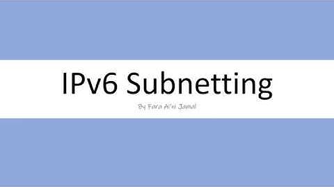 Simple and Easy IPv6 Subnetting