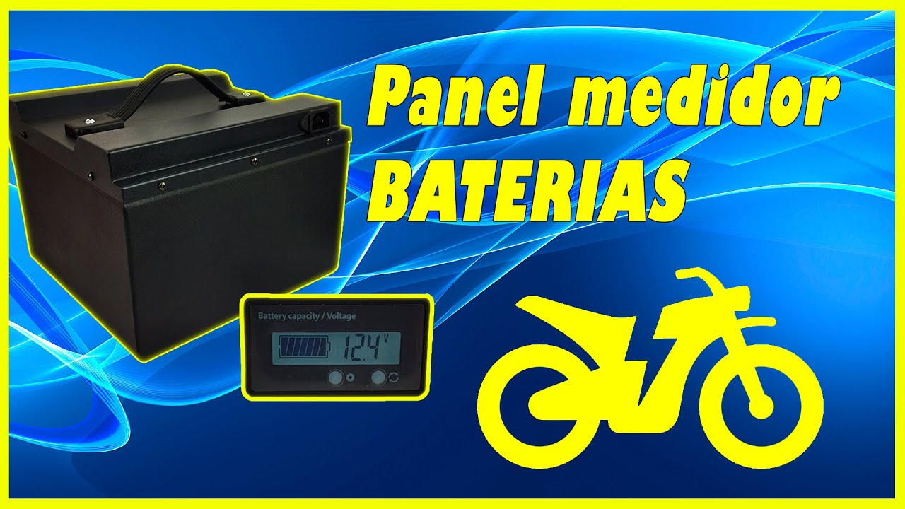 Panel Medidor Voltaje Capacidad de Baterías 