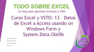 Curso Excel y VSTO: 13 – Datos de Excel a Access usando un Windows Form y System.Data.OleDb