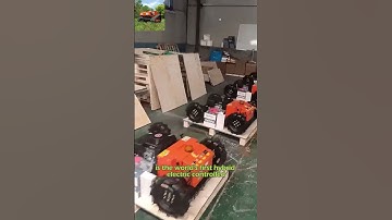 Vigorun wireless radio control crawler weed mower for sale made by Vigorun Tech
