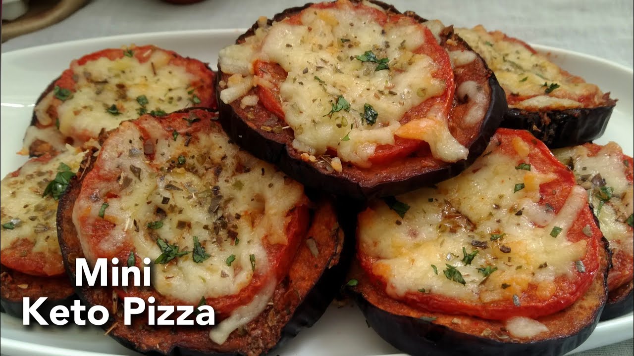 Keto Pizza Mini KETO Eggplant Pizza Keto Recipe LCHF Recipes
