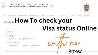How To Check Your Visa Status In Dubai Online