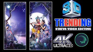 3D Trending Behind Object Status Video Editing || Alight Motion Video Editing || 4k Full Screen