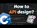 Good api design c or any other language