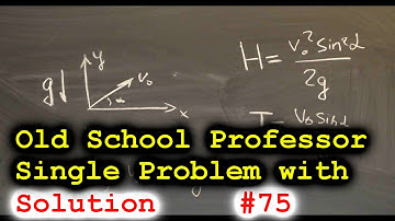 2. Mechanics, 2D Kinematics. Body thrown at an angle. Part 2/5. 220075 Physics tutor