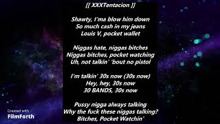 6ix9ine ft XXXTentacion & Lil Pump - Wanted - Lyrics Video - (Perfect Sync)