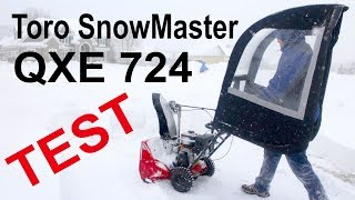 ❄️ Toro 724 QXE SnowMaster Performance Test on Single Stage Snow Blower Demo Review