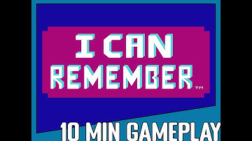 10 Minute Gameplay: Fisher-Price: I Can Remember (1990) NES