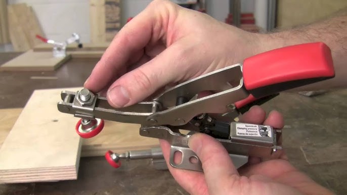 T-Track Toggle Clamp Plate & Bessey Auto-Adjust Clamps
