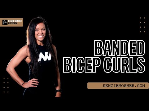 Banded Bicep Curls | KenzieMosher.com