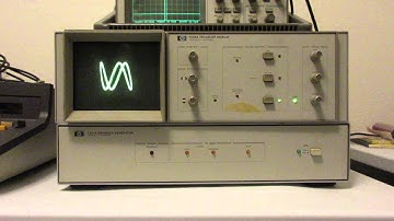 HP 1338A Tri-Color XY Display Lissajou curve demo