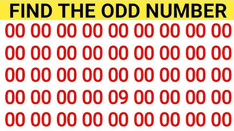 CAN YOU FIND ODD NUMBERS AND LETTER?|| HOW GOOD YOUR EYES