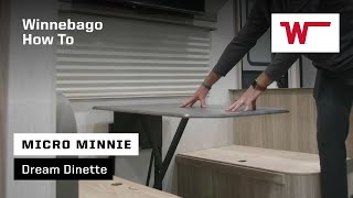 Winnebago Micro Minnie How To: Towables Dream Dinette