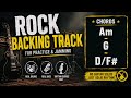 Rock Backing Track | Am - G - D/F# | No Guitar Solos | Jam Track