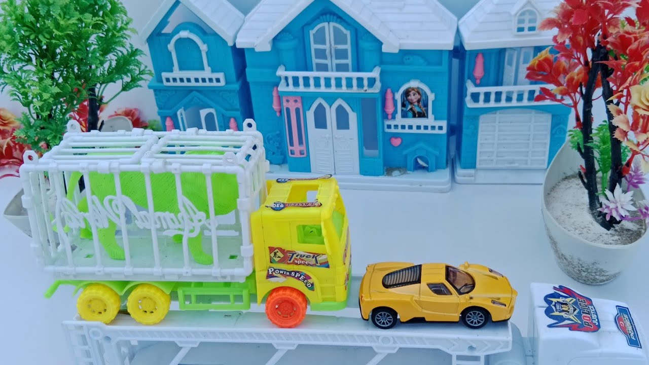 kids Tigard kids mini car drive to home 🏡🏡 kids mini tractor loading