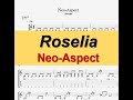 【TAB】Roselia - Neo-Aspect (Y's Guitars cover) / guitar tab