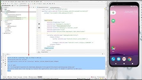 ✔ The application could not be installed: INSTALL_FAILED_INSUFFICIENT_STORAGE. Android Error