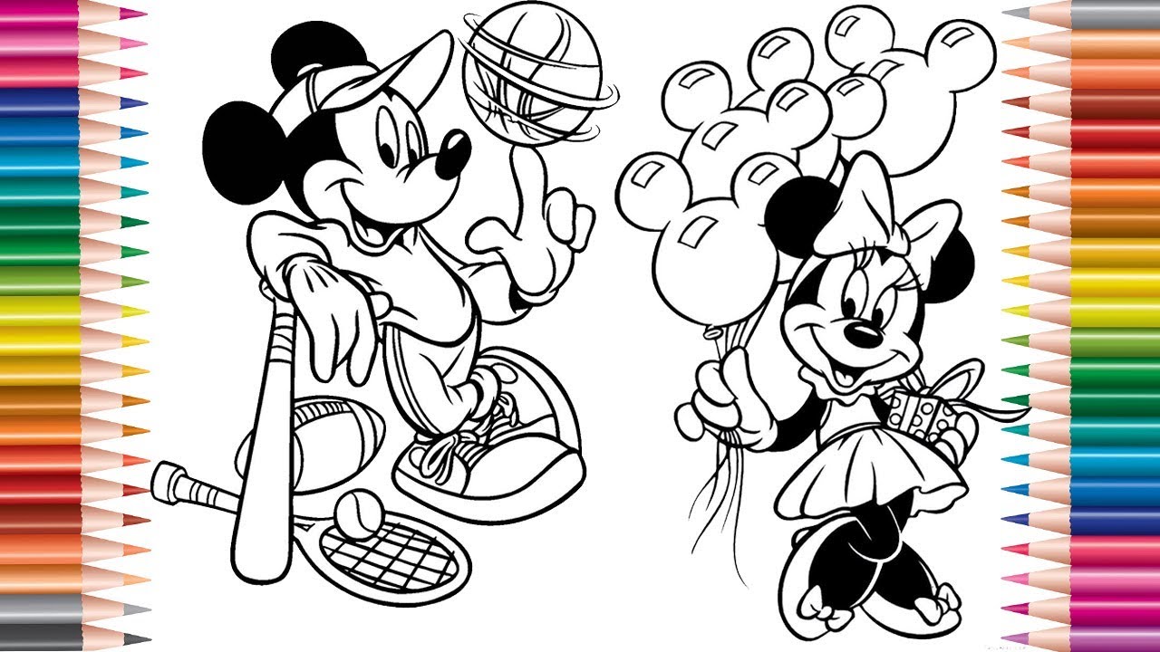 Featured image of post Mickey E Minnie Para Colorir Colorear im genes de mickey mouse es una pasada de actividad porque mejora la psicomotricidad