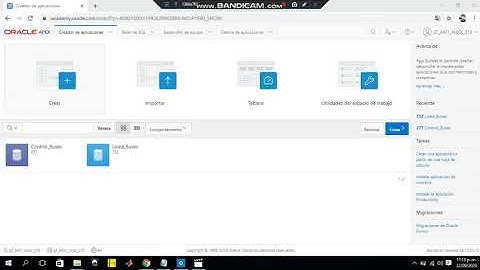 Creación de Aplicación en Oracle Apex