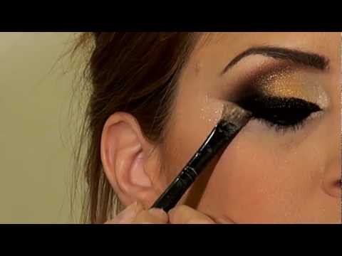 מריה-מסלרסקי---איפור-ערב-arabic-black-&-gold-khaleeje-makeup-2013