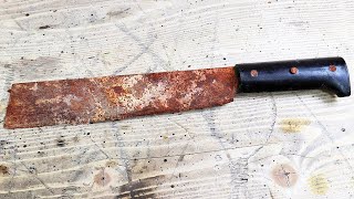 Turn A Rusty Knife Into High-End Japanese Chef's Knife