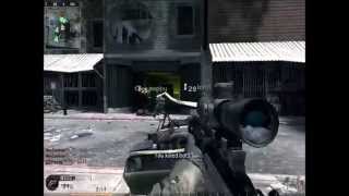 Cod 4 Combined operations MSR sniper gameplay