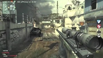 First MW3 Throwing Knife Cross Map!