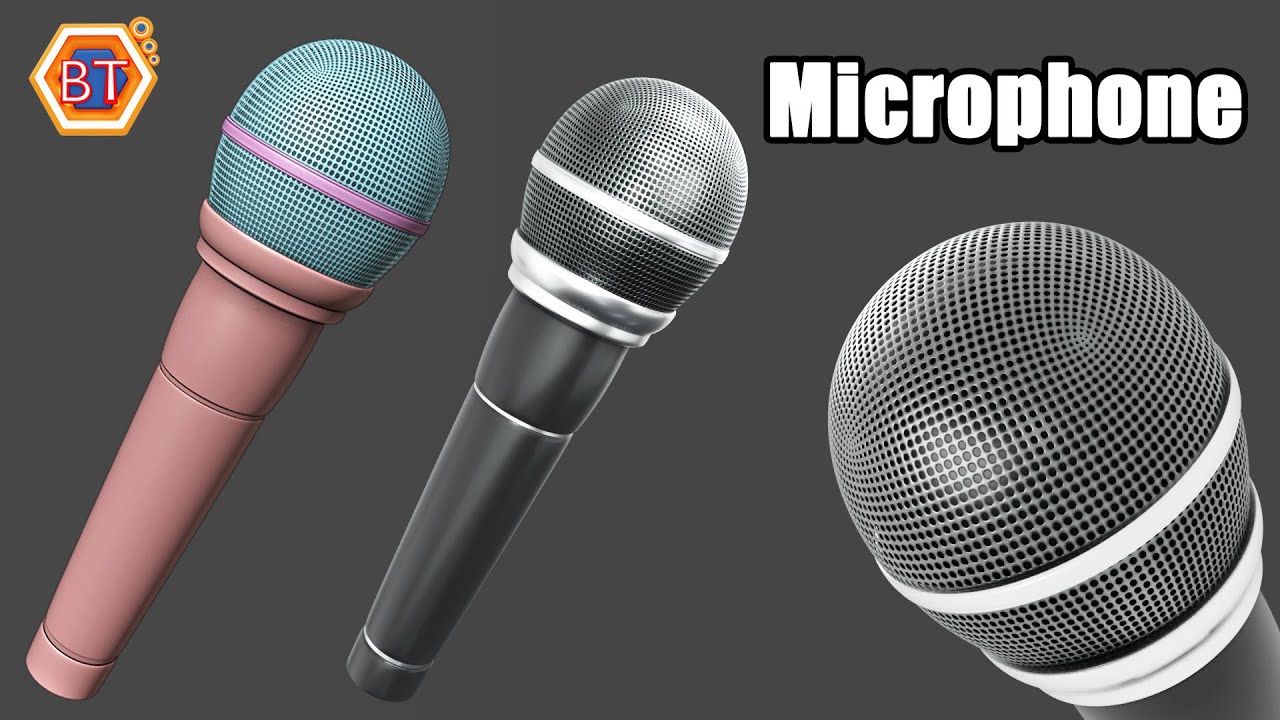 Blender 2.9 _ Microphone Modelling YouTube