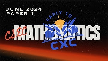 Mathematics June 2024 Paper 1