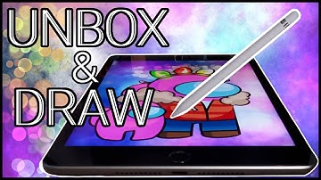 Unboxing iPad Mini and Drawing Among Us Character with Procreate