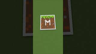 Satisfying Minecraft Logo Pixel Art