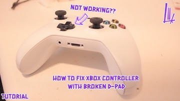 How To Fix An Xbox Controller D-Pad That