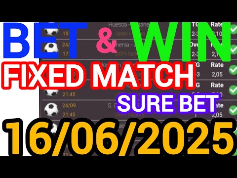 TODAY CORRECT SCORE PREDICTIONS 16/06/2025/FOOTBALL PREDICTIONS TODAY/SOCCER BETTING TIPS/SURE TIPS.