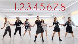 1.2.3.4.5.6.7.8 LineDance/Choreo : Rae J Lee(이래정)/Improver Level(쉬운중급)